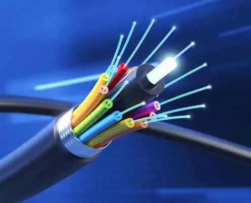 image of fibre optic cable end